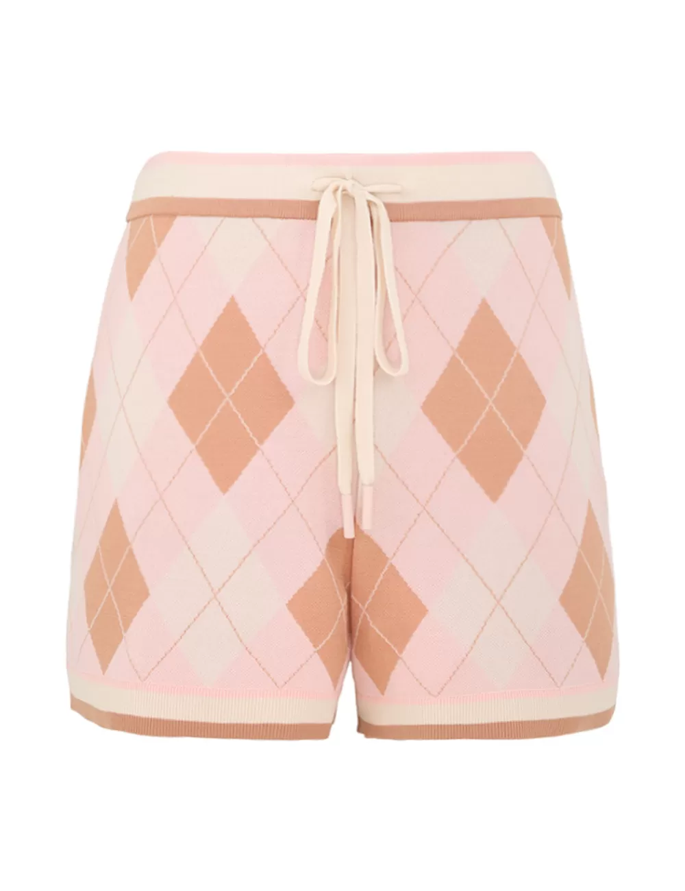 ZIMMERMANN Acacia Argyle Knit Short