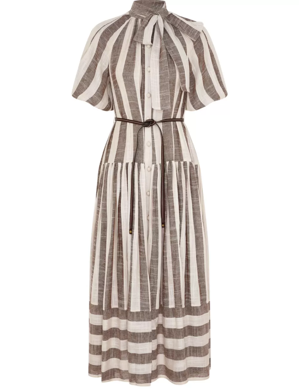 ZIMMERMANN Acacia Blouson Shirt Dress