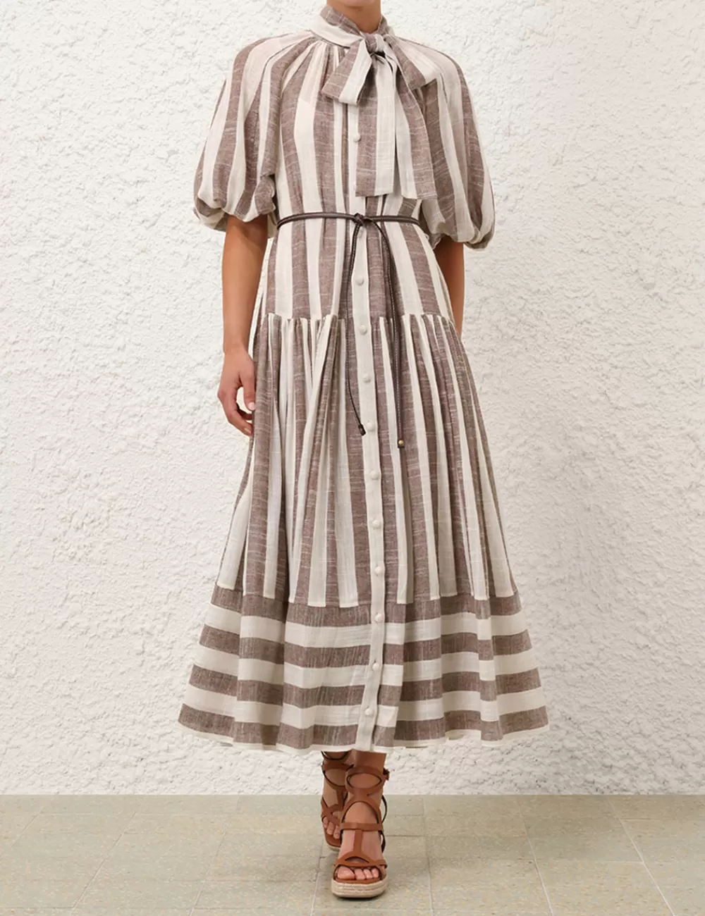 ZIMMERMANN Acacia Blouson Shirt Dress