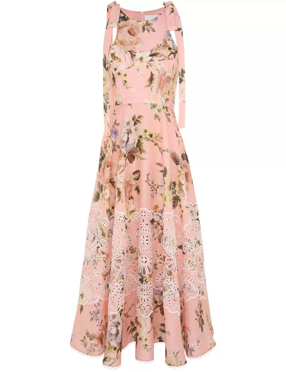 ZIMMERMANN Acacia Broderie Midi Dress