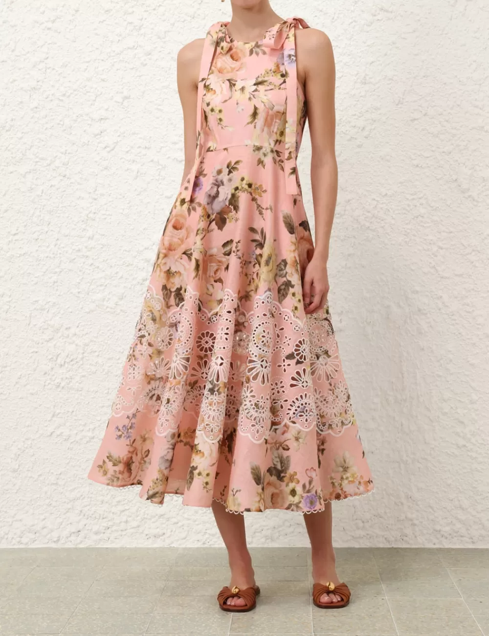 ZIMMERMANN Acacia Broderie Midi Dress