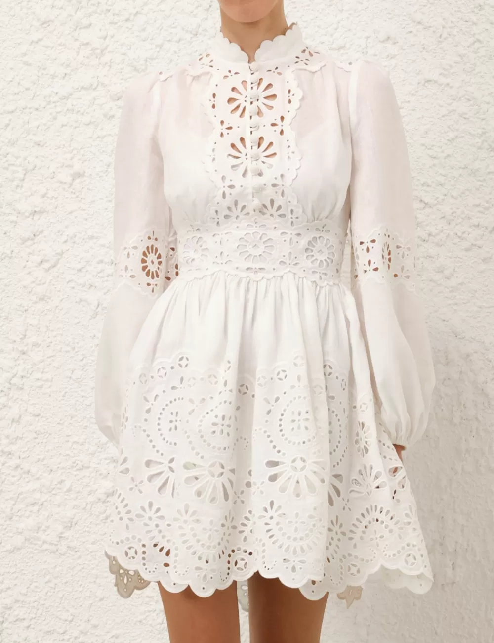 ZIMMERMANN Acacia Broderie Mini Dress