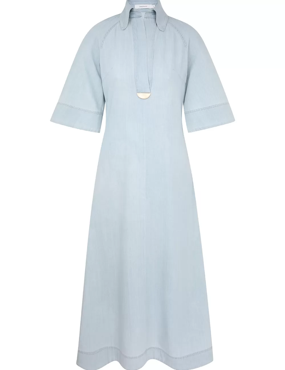 ZIMMERMANN Acacia Denim Midi Dress