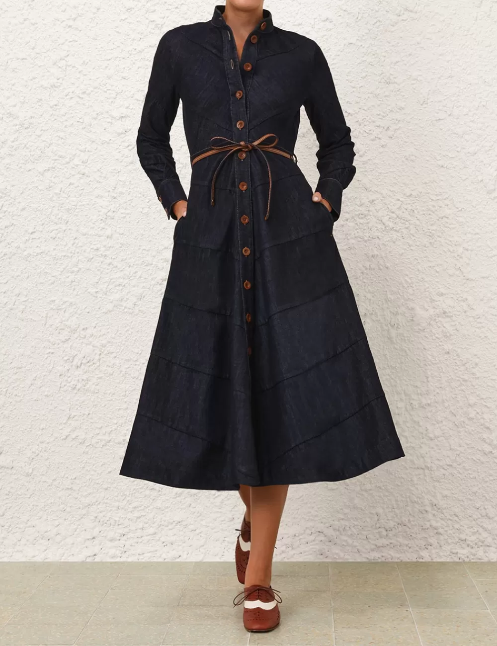 ZIMMERMANN Acacia Denim Shirt Dress