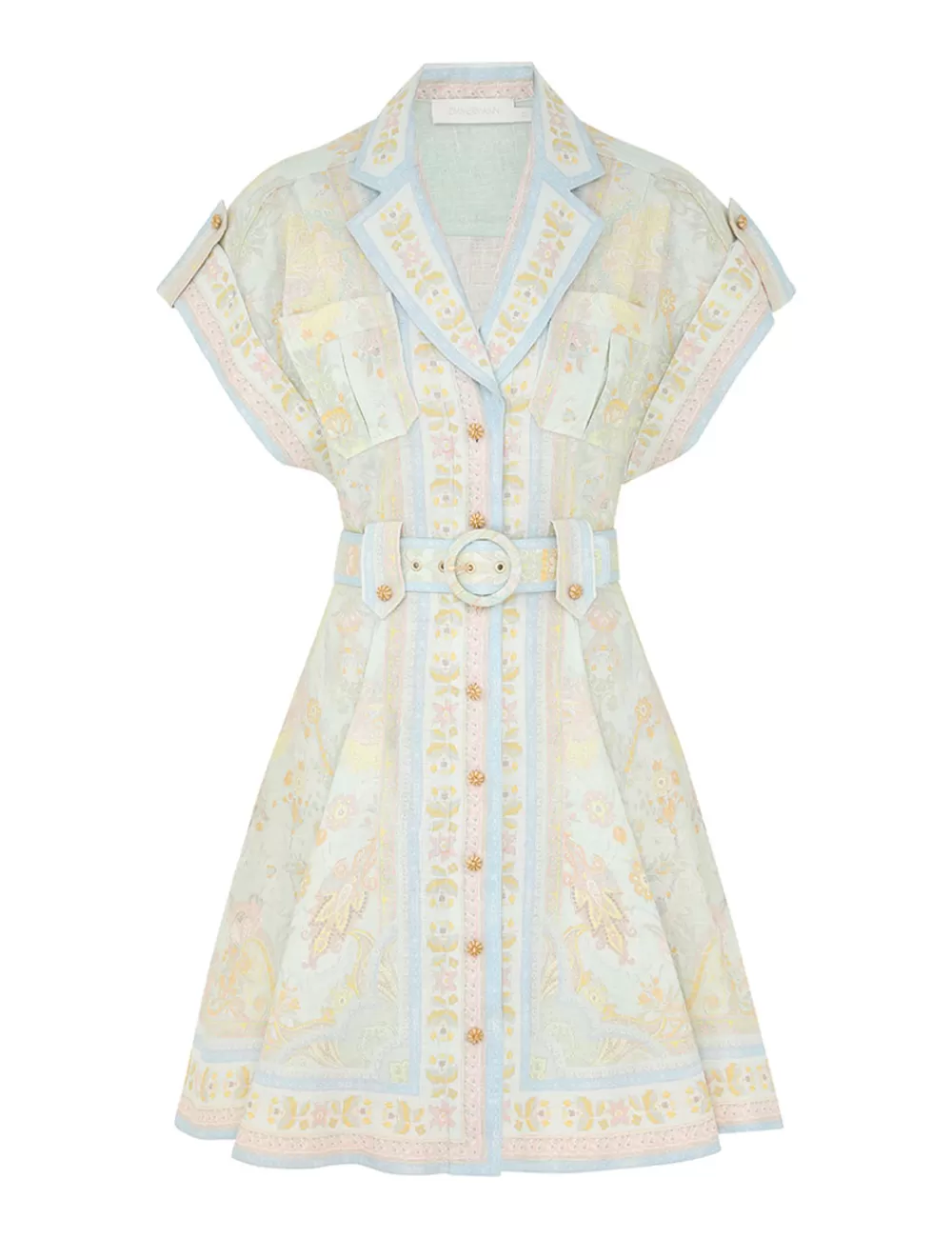 ZIMMERMANN Acacia Mini Shirt Dress