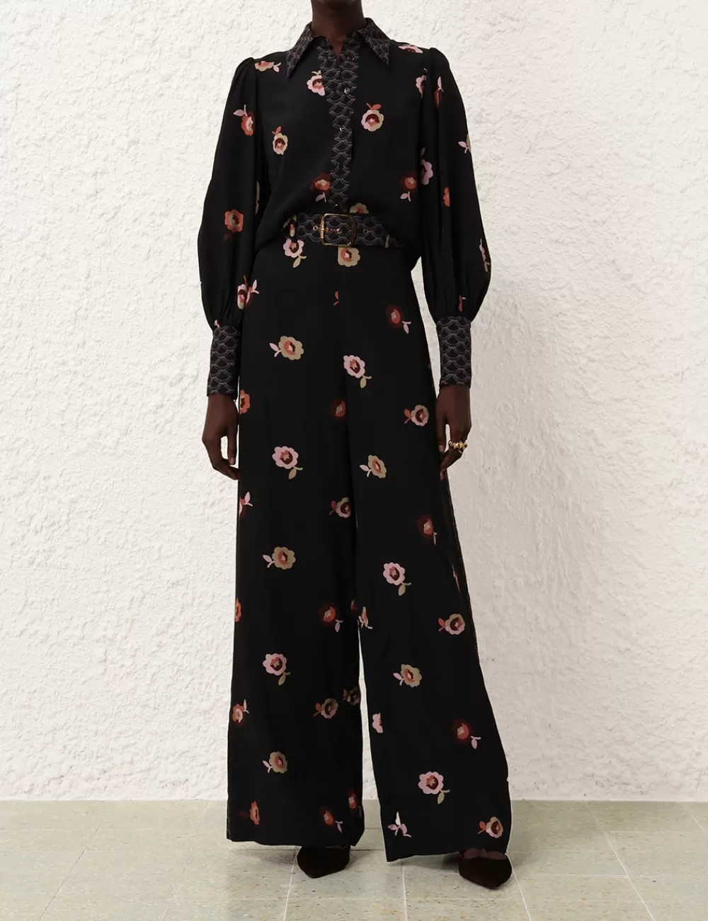 ZIMMERMANN Belted Wide Leg Pant