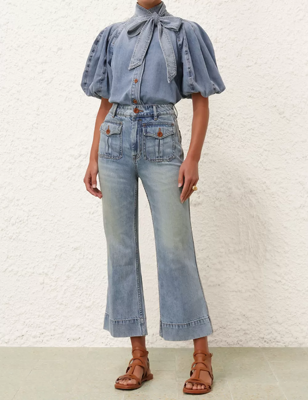 ZIMMERMANN Cropped Flare Jean