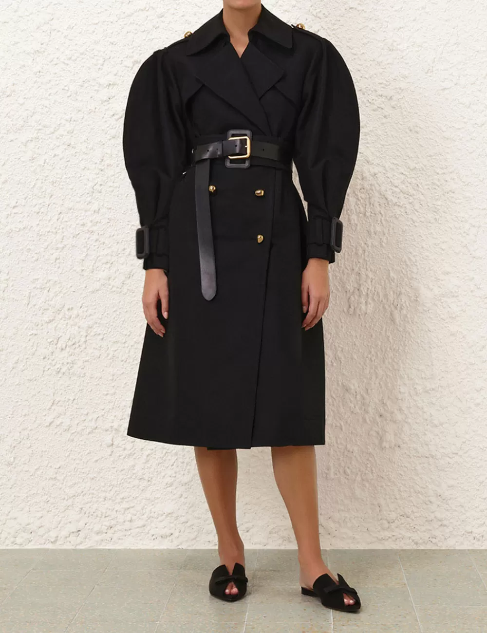 ZIMMERMANN Crush Barrel Trench Coat