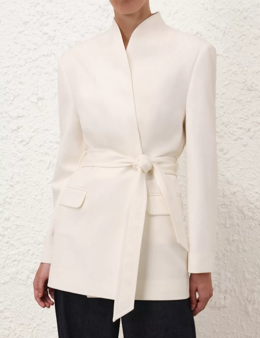 ZIMMERMANN Crush Belted Blazer