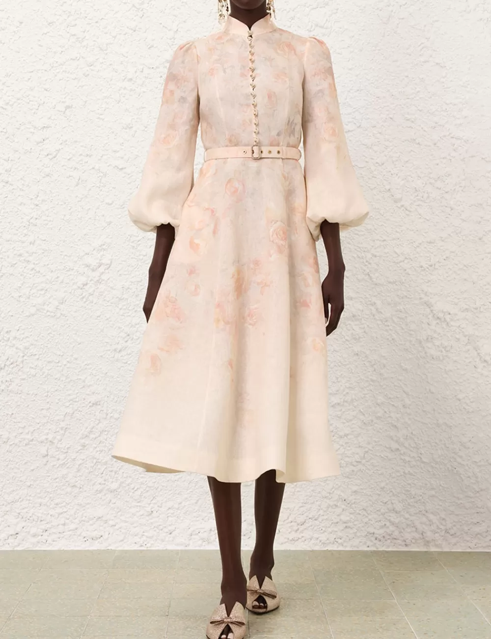 ZIMMERMANN Crush Buttoned Midi Dress