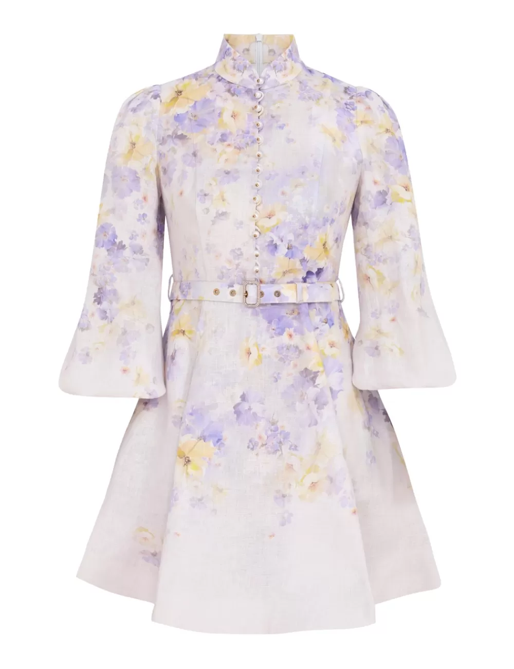 ZIMMERMANN Crush Buttoned Mini Dress