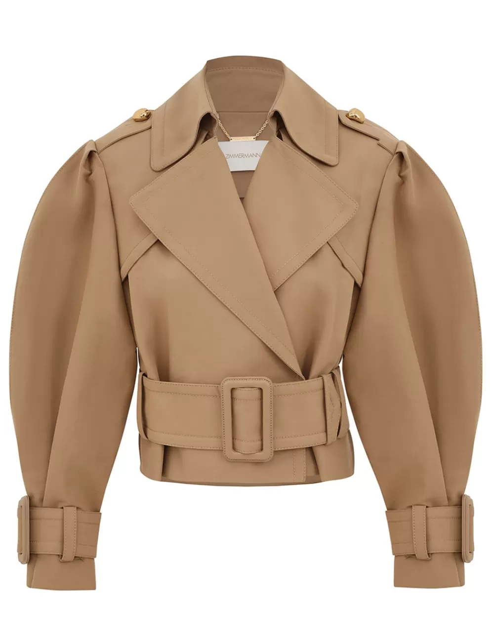 ZIMMERMANN Crush Cropped Trench Coat