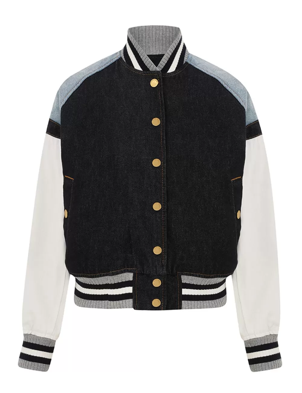 ZIMMERMANN Crush Denim Bomber Jacket