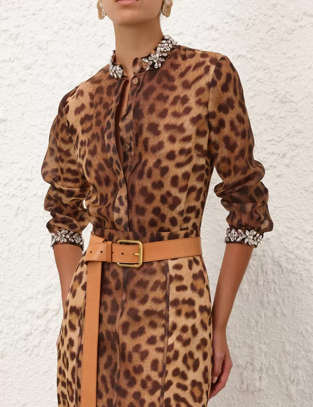 ZIMMERMANN Crush Embellished Body Shirt