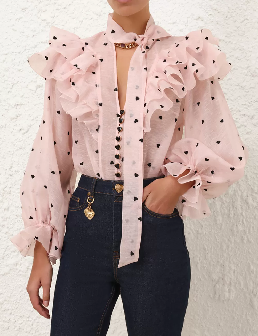 ZIMMERMANN Crush Embroidered Blouse