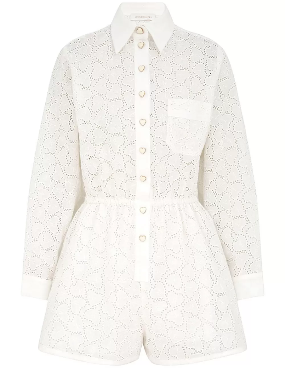 ZIMMERMANN Crush Embroidered Playsuit