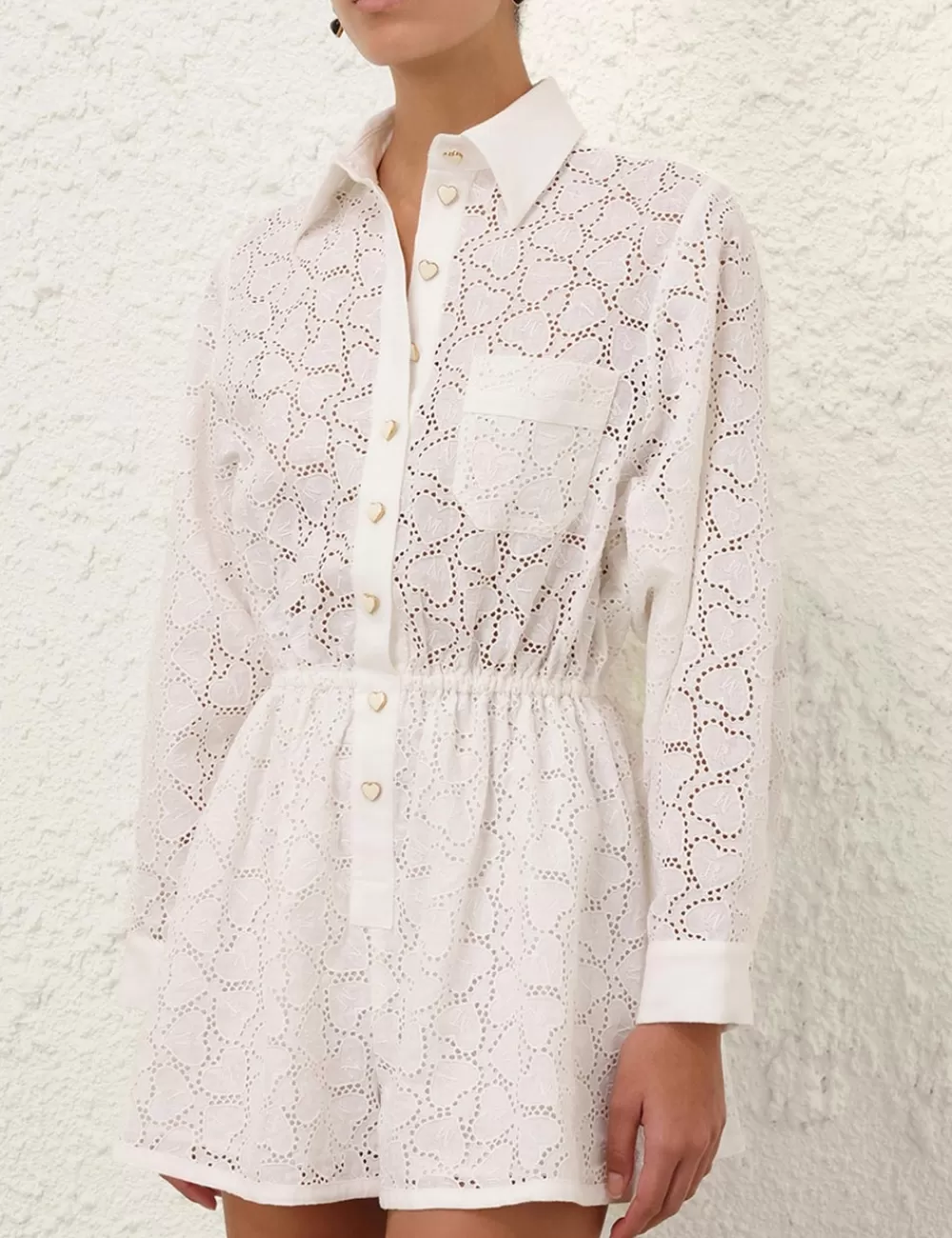 ZIMMERMANN Crush Embroidered Playsuit