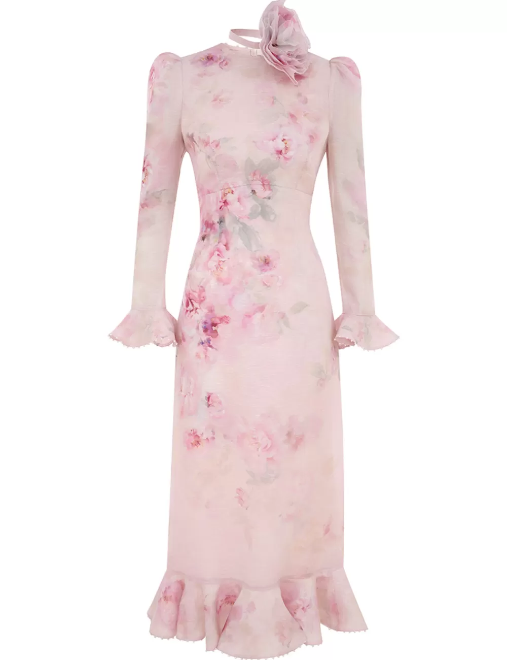 ZIMMERMANN Crush Flower Midi Dress