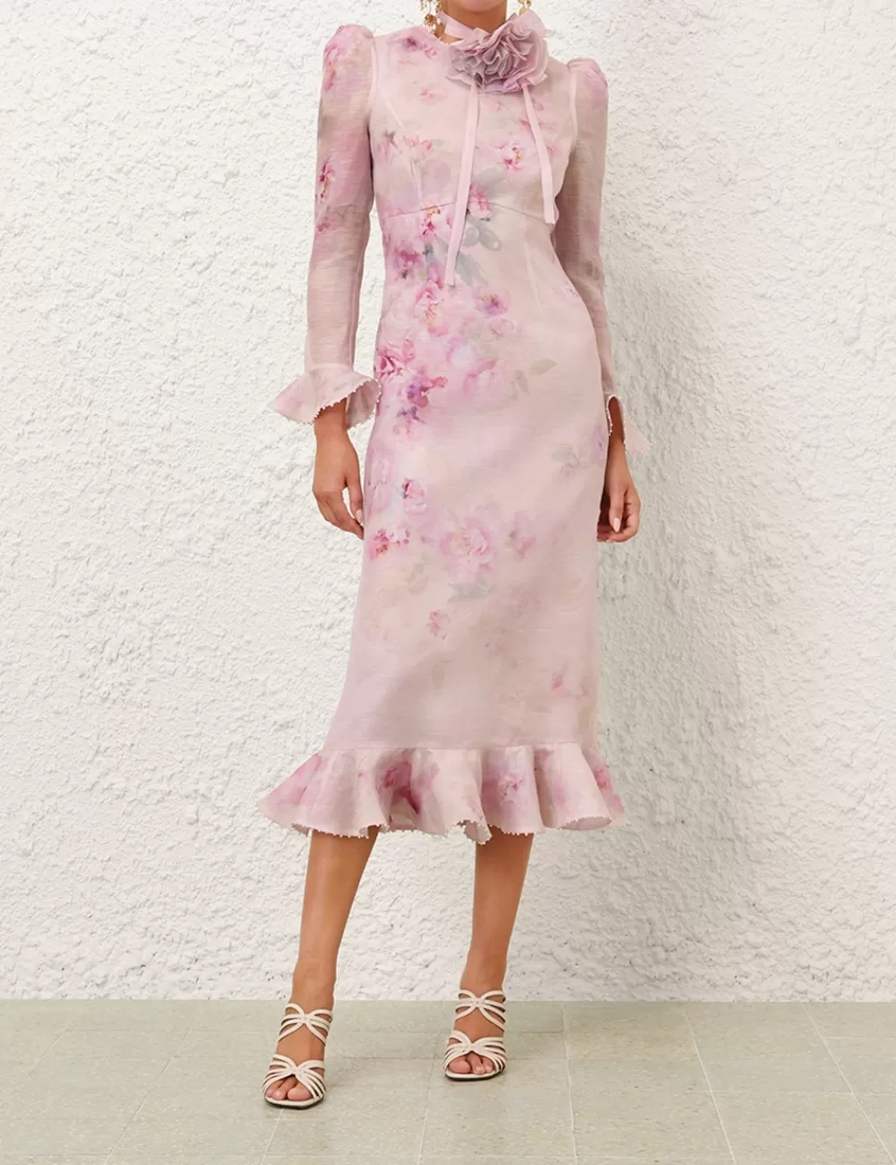 ZIMMERMANN Crush Flower Midi Dress