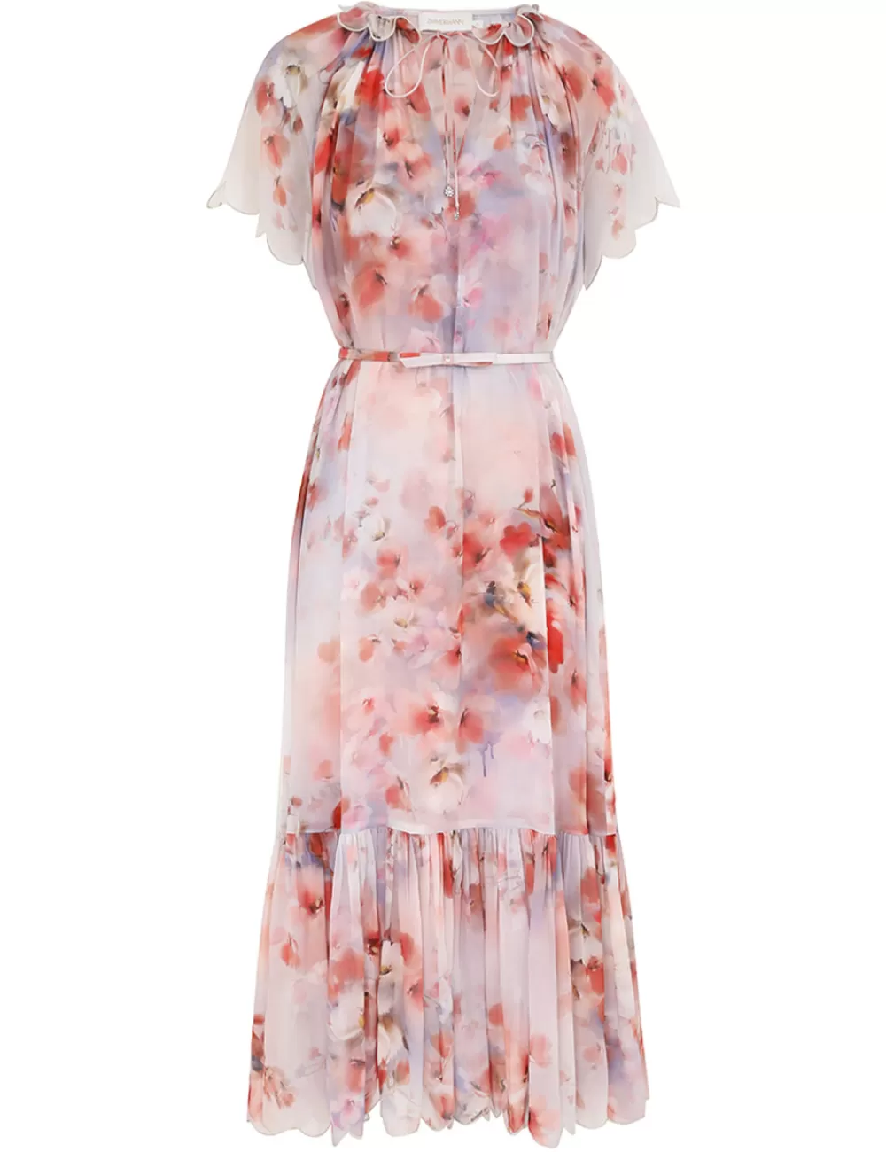 ZIMMERMANN Crush Flutter Midi Dress