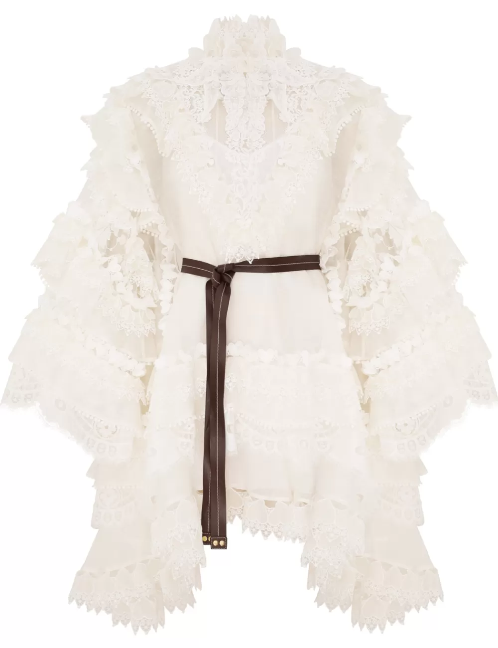 ZIMMERMANN Crush Heart Trim Mini Dress