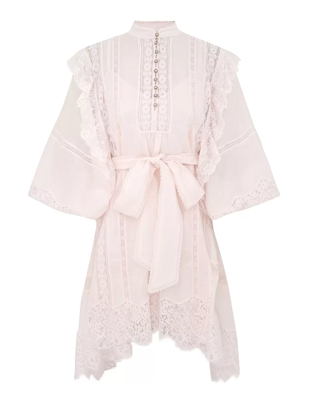 ZIMMERMANN Crush Lace Billow Mini Dress