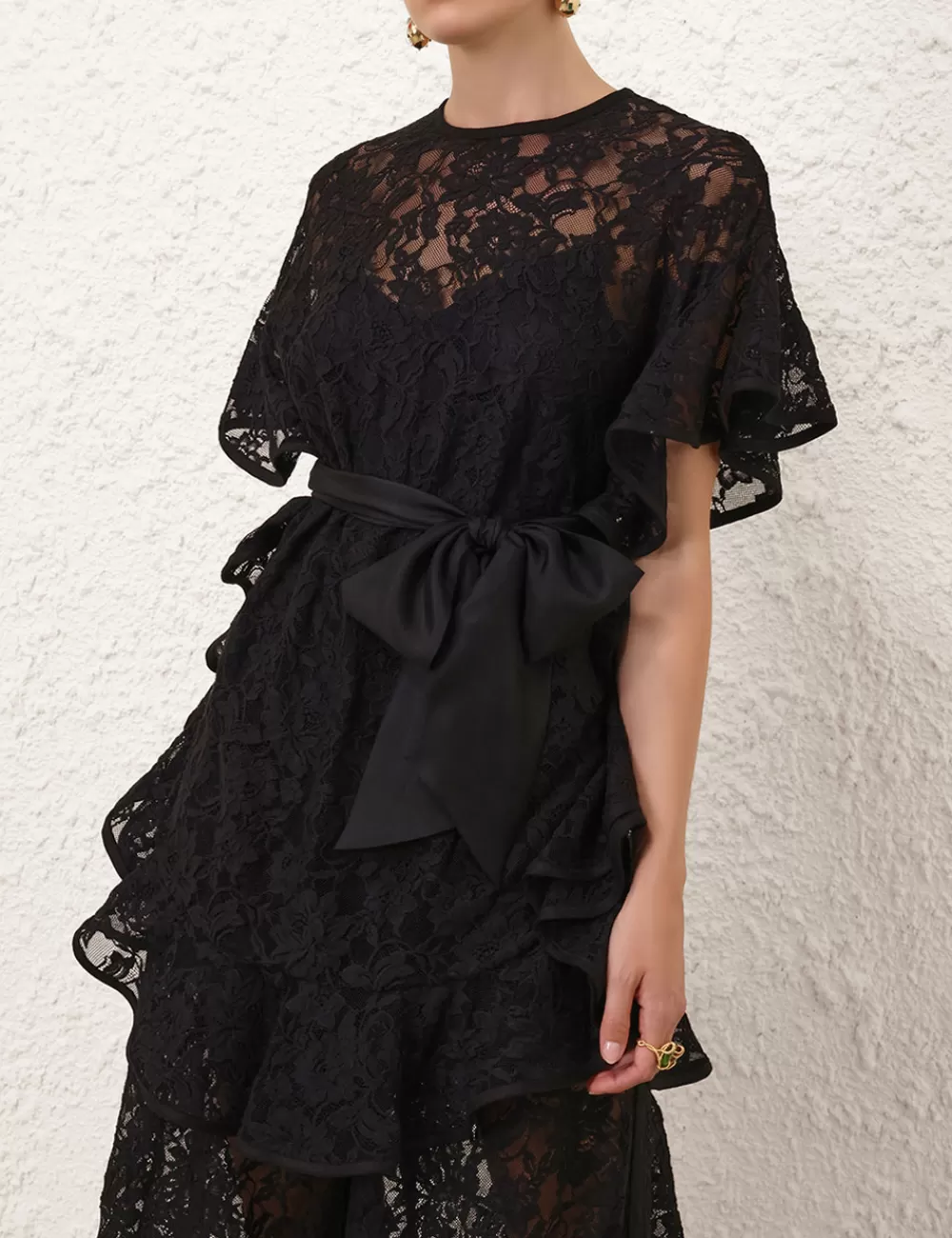 ZIMMERMANN Crush Lace Frill Tunic