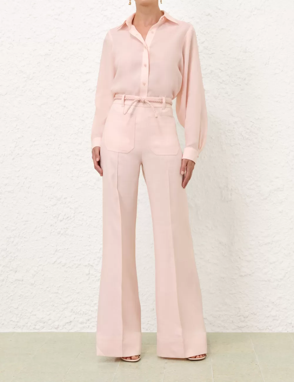 ZIMMERMANN Crush Linen Flare Pant