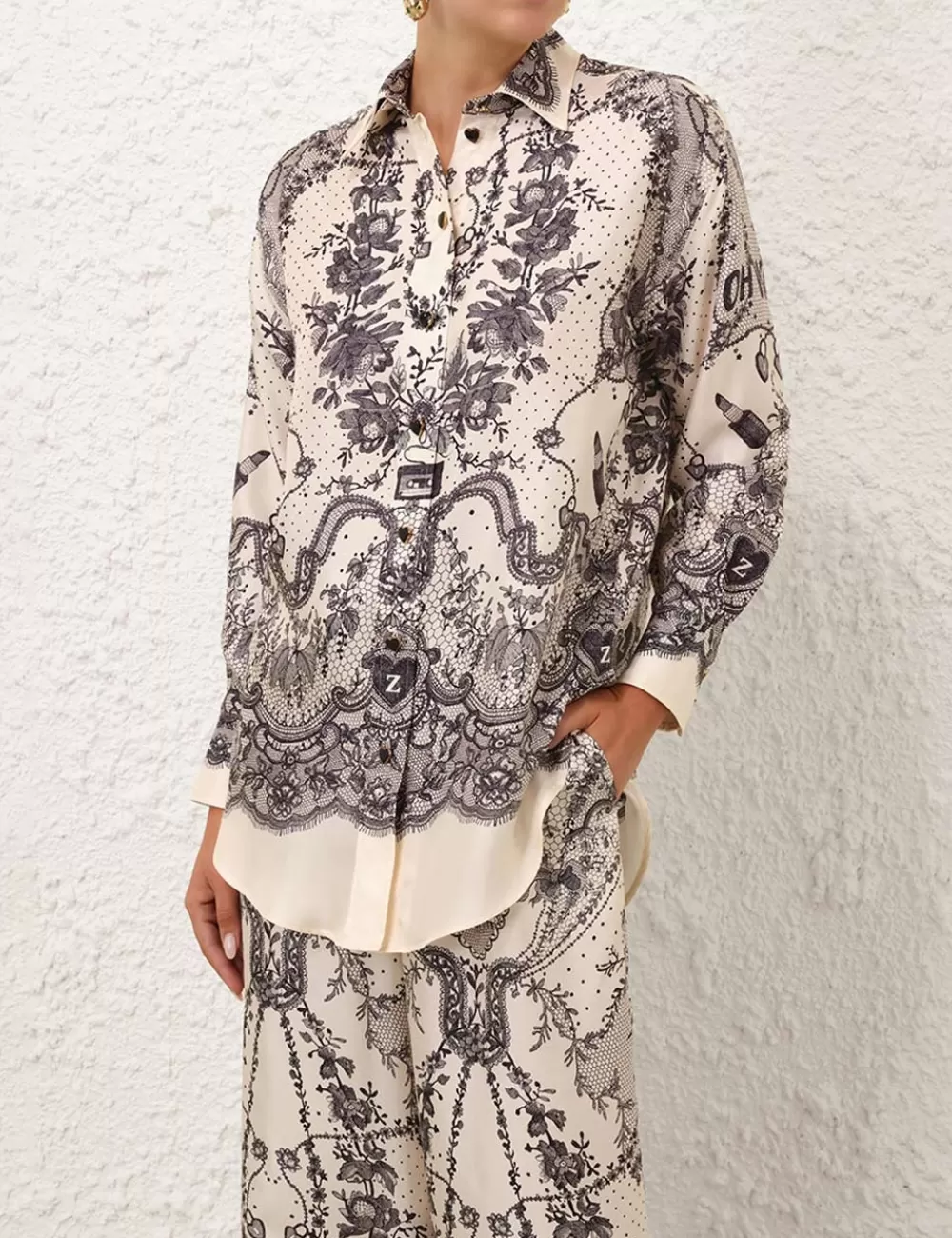 ZIMMERMANN Crush Relaxed Shirt