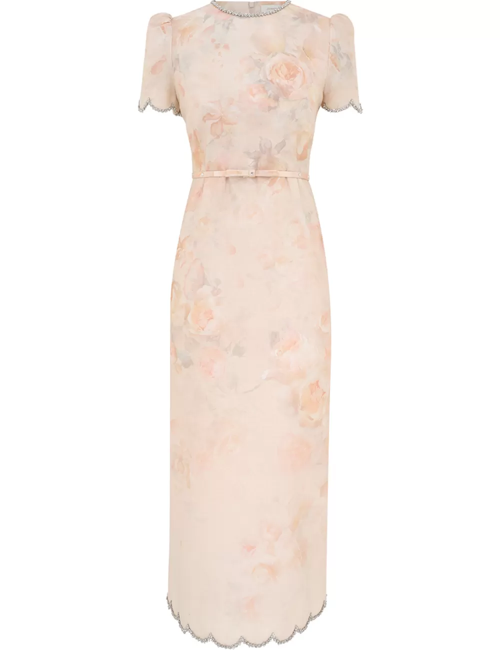 ZIMMERMANN Crush Scalloped Midi Dress