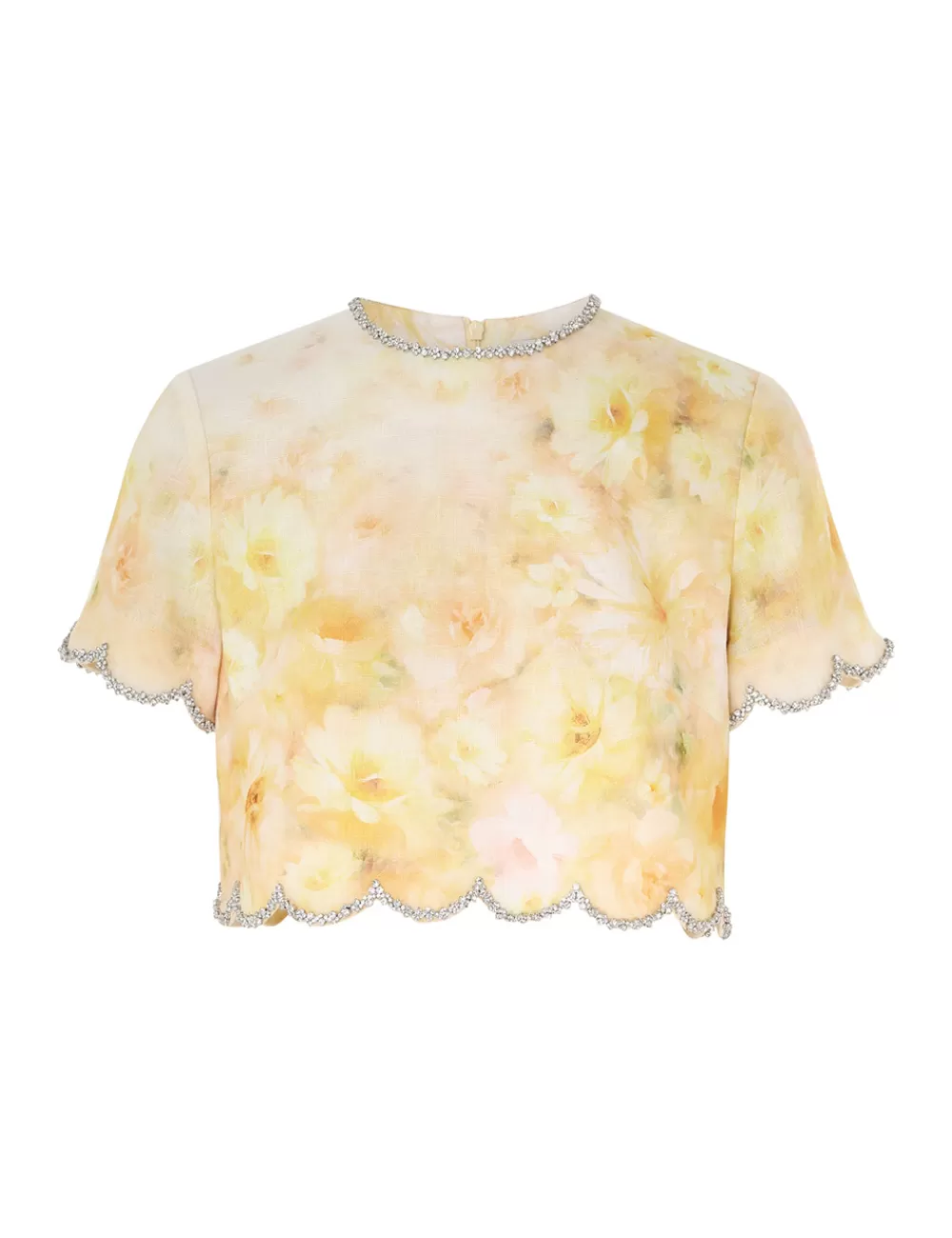 ZIMMERMANN Crush Scalloped Top