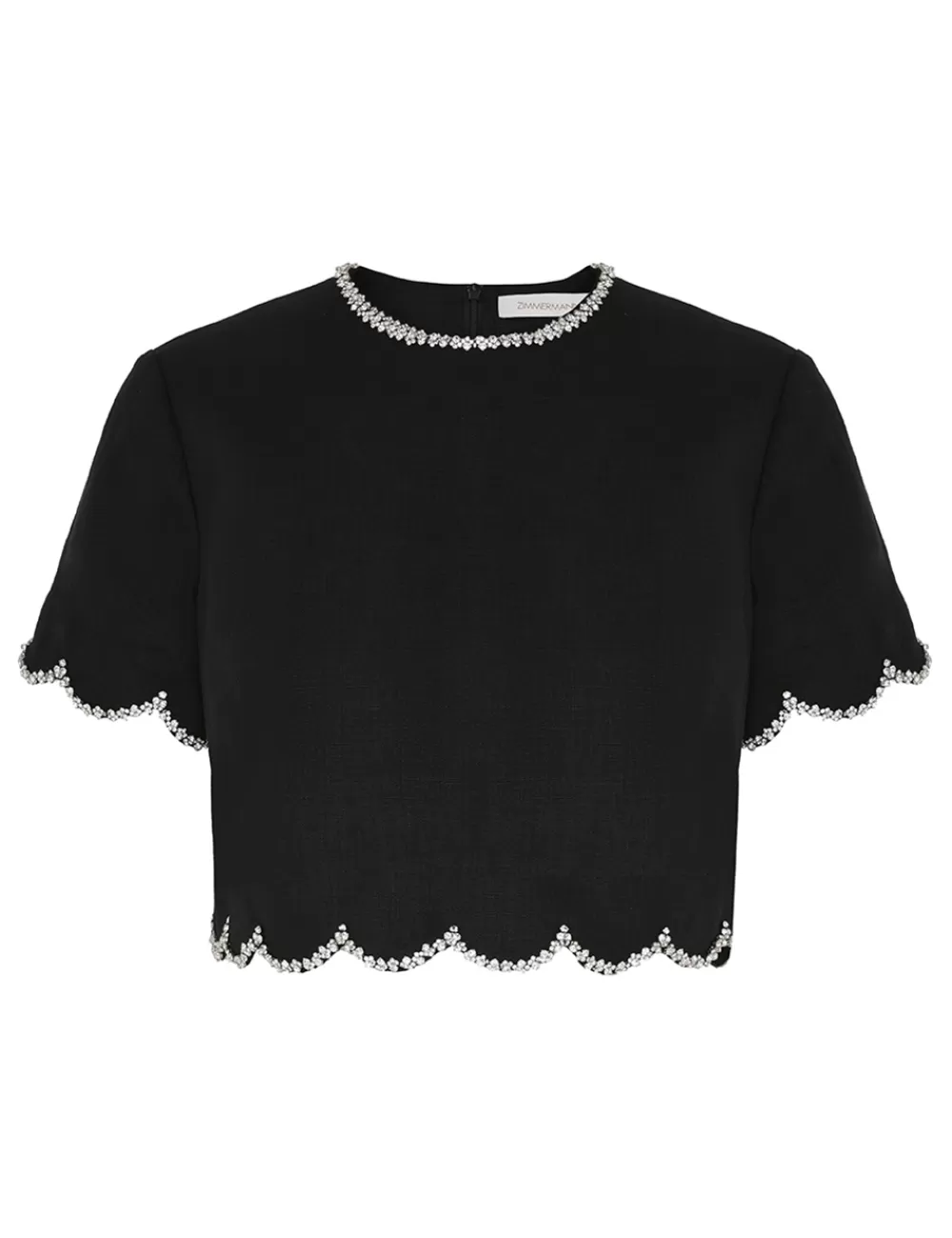 ZIMMERMANN Crush Scalloped Top