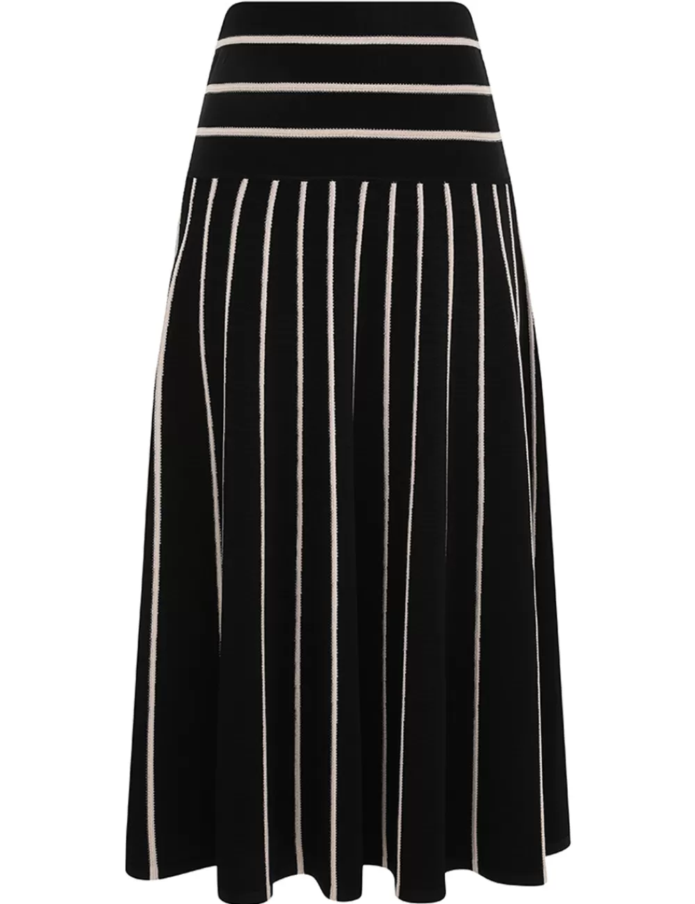 ZIMMERMANN Crush Stripe Midi Skirt