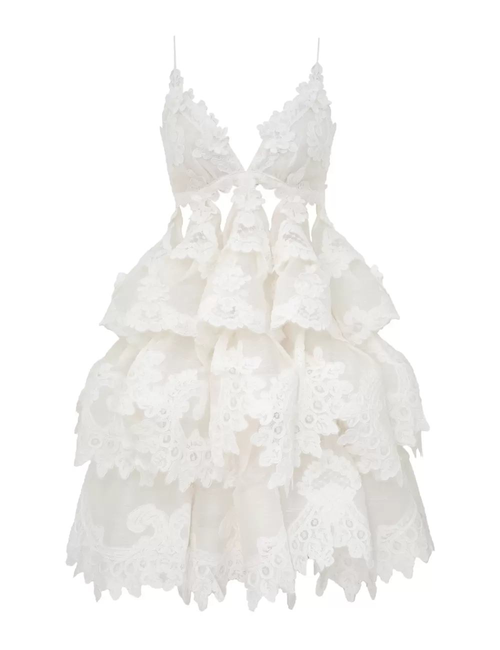 ZIMMERMANN Crush Tiered Lace Dress