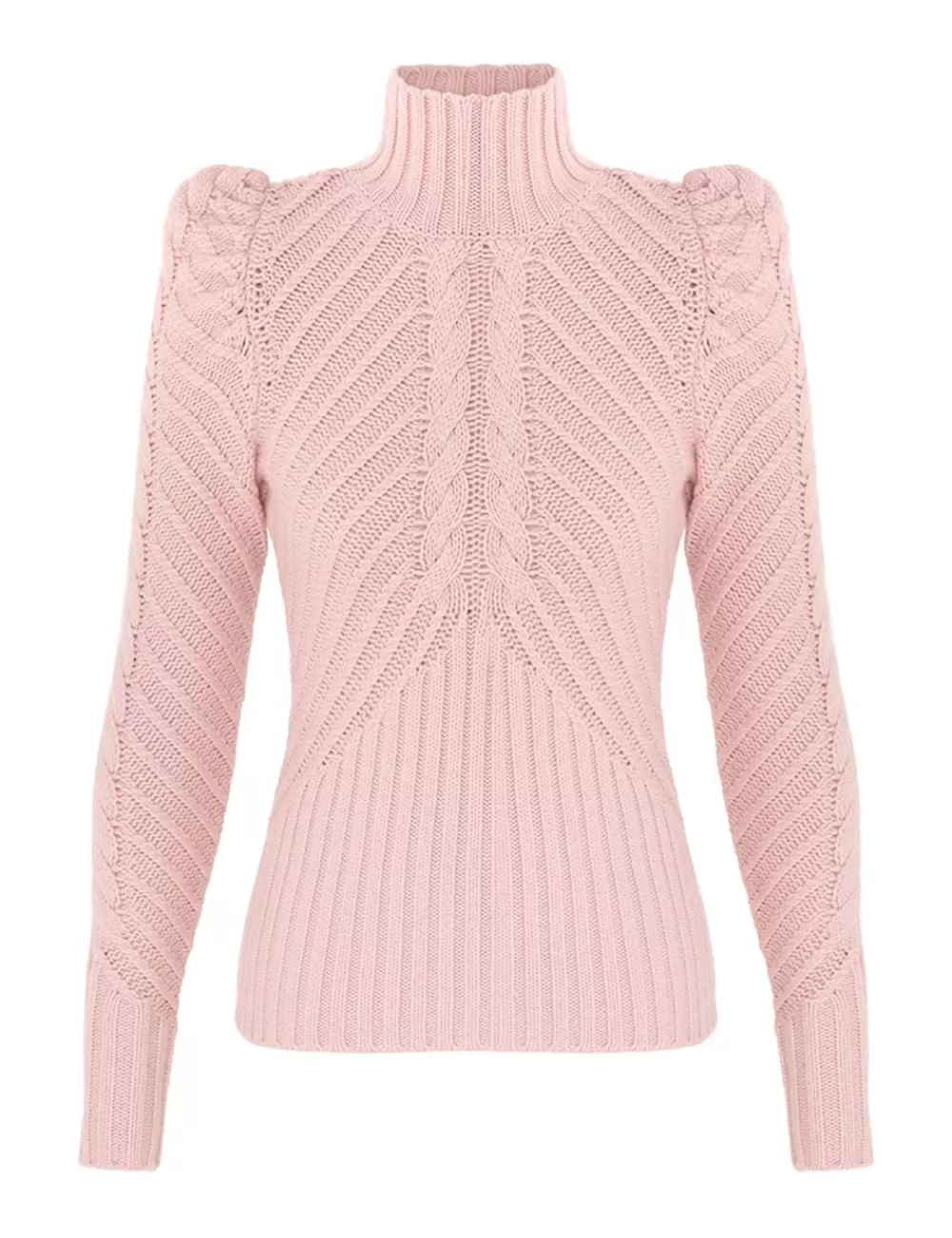 ZIMMERMANN Crush Turtleneck Cable Sweater