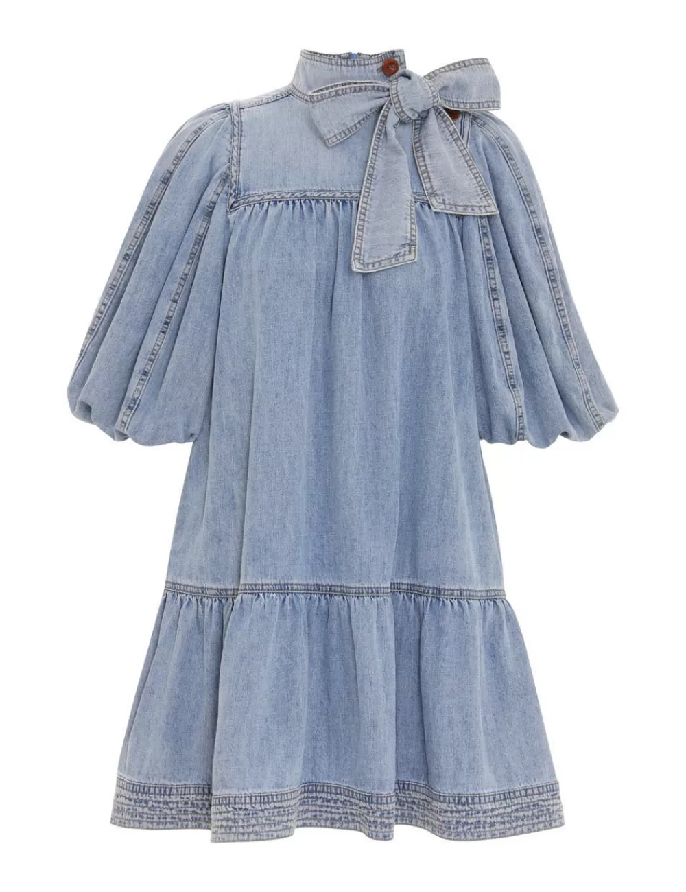 ZIMMERMANN Denim Smock Dress