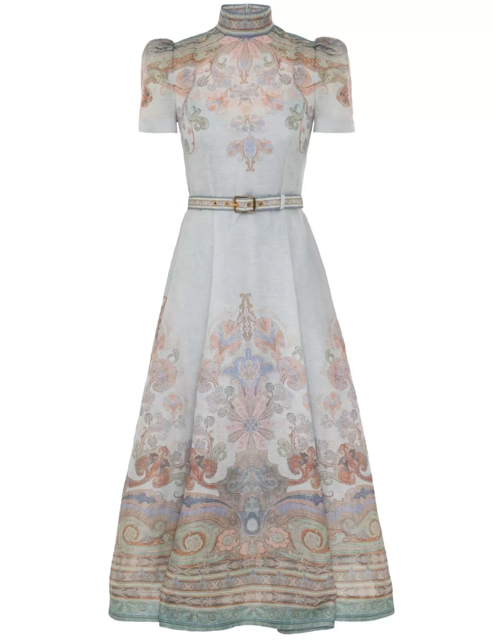 ZIMMERMANN Eden Belted Midi Dress