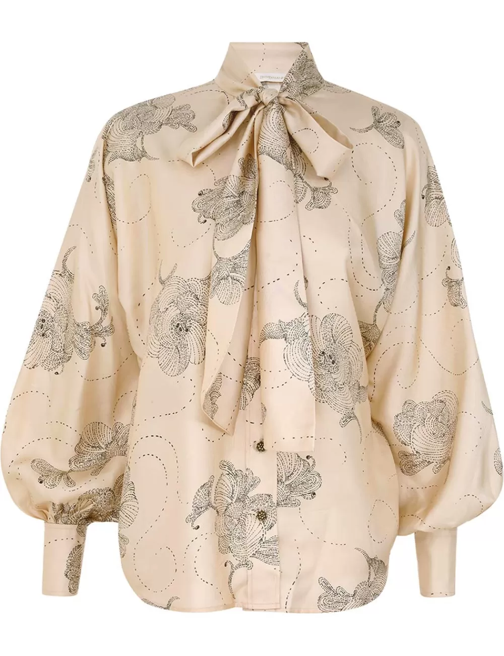 ZIMMERMANN Eden Tie Neck Blouse