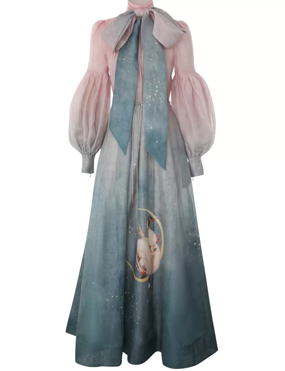 ZIMMERMANN Eden Tie Neck Gown