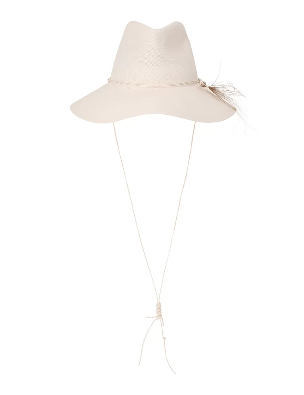 ZIMMERMANN Glazed Straw Collapsible Hat