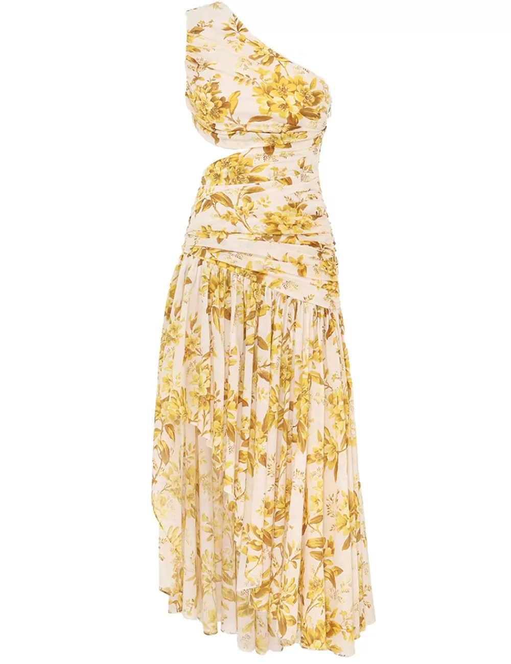 ZIMMERMANN Golden Asymmetric Dress