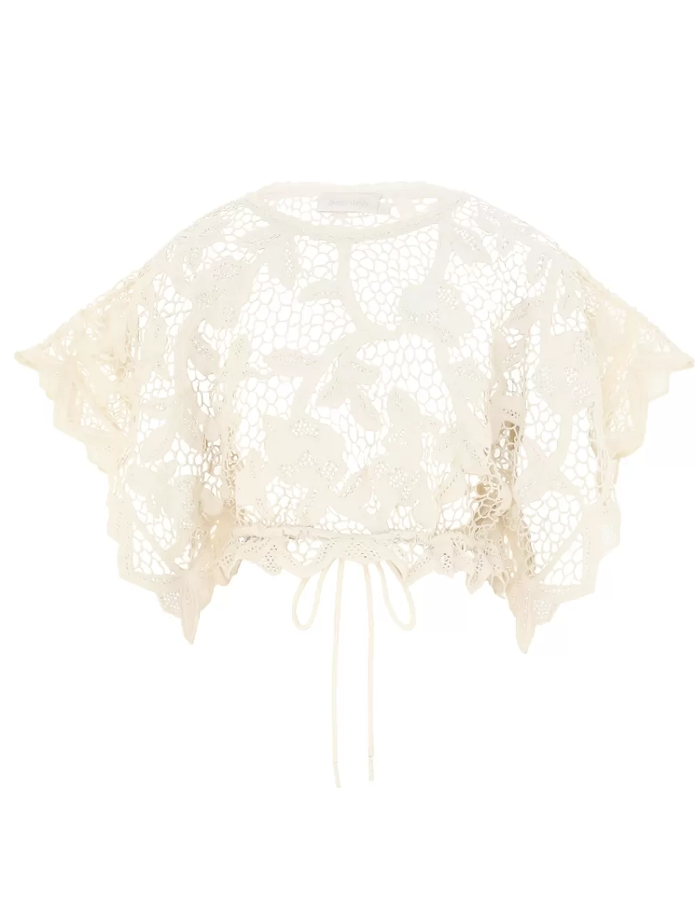 ZIMMERMANN Golden Crochet Lace Top