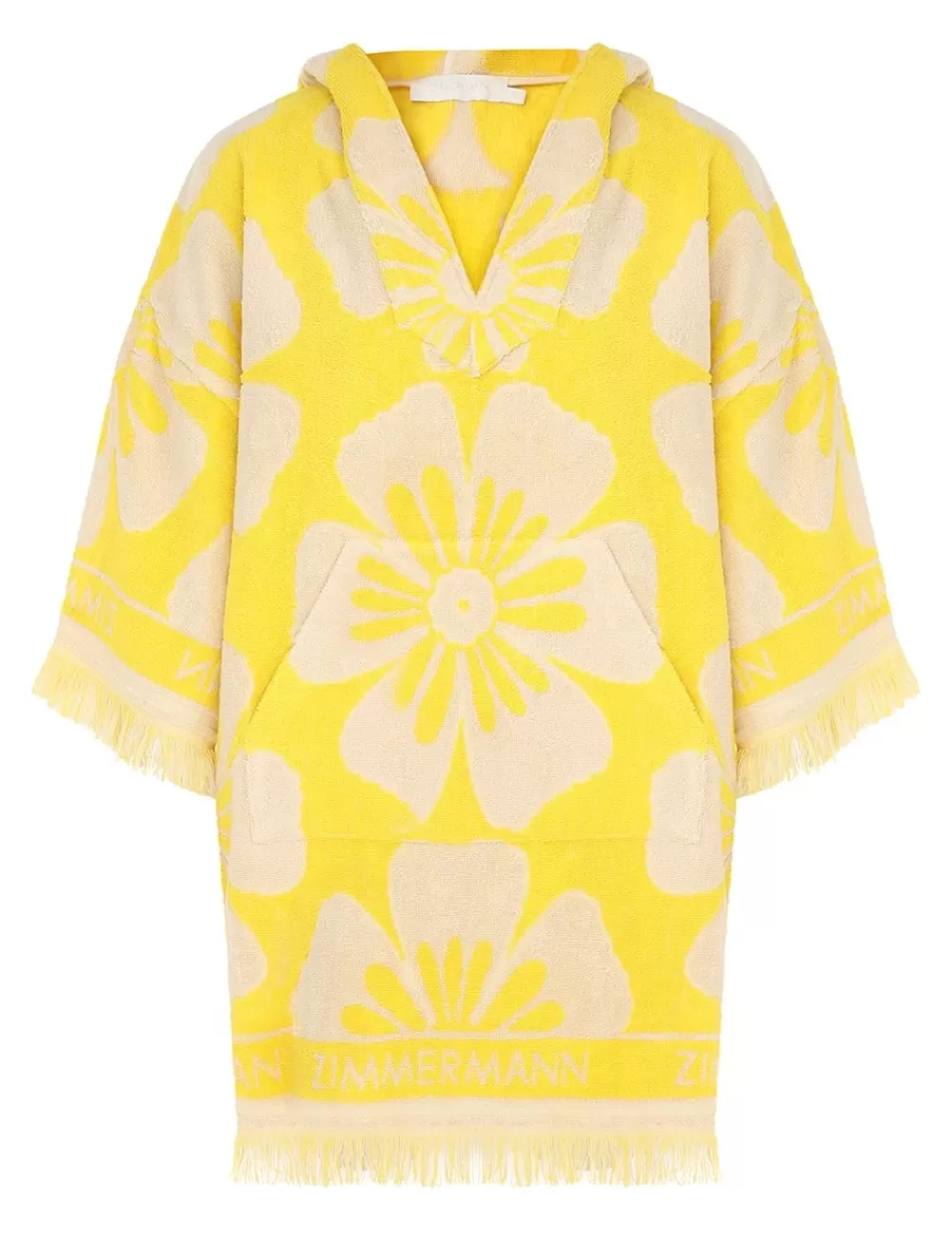 ZIMMERMANN Golden Hooded Towel Mini Dress