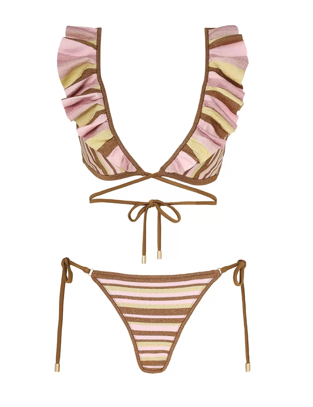 ZIMMERMANN Golden Knit Wrap Bikini