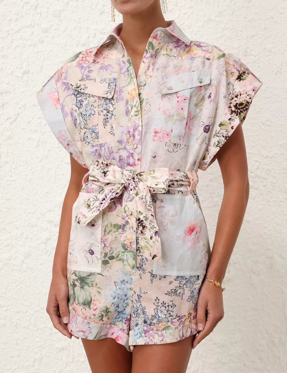 ZIMMERMANN Halliday Cuffed Playsuit