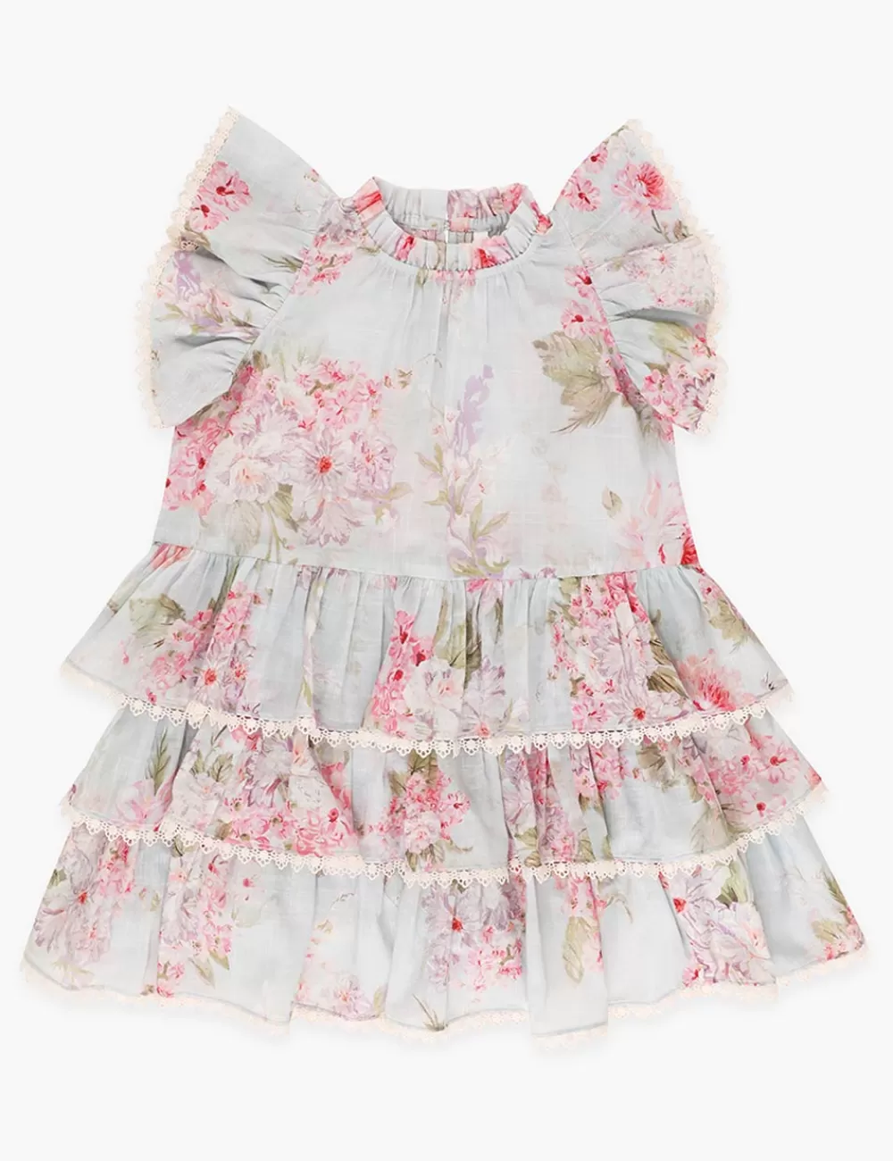 Kids ZIMMERMANN Halliday Frill Swing Dress