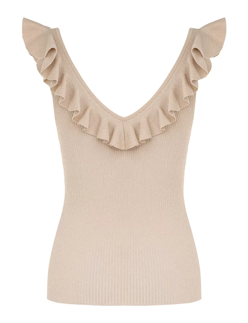 ZIMMERMANN Halliday Frill V-Neck Top