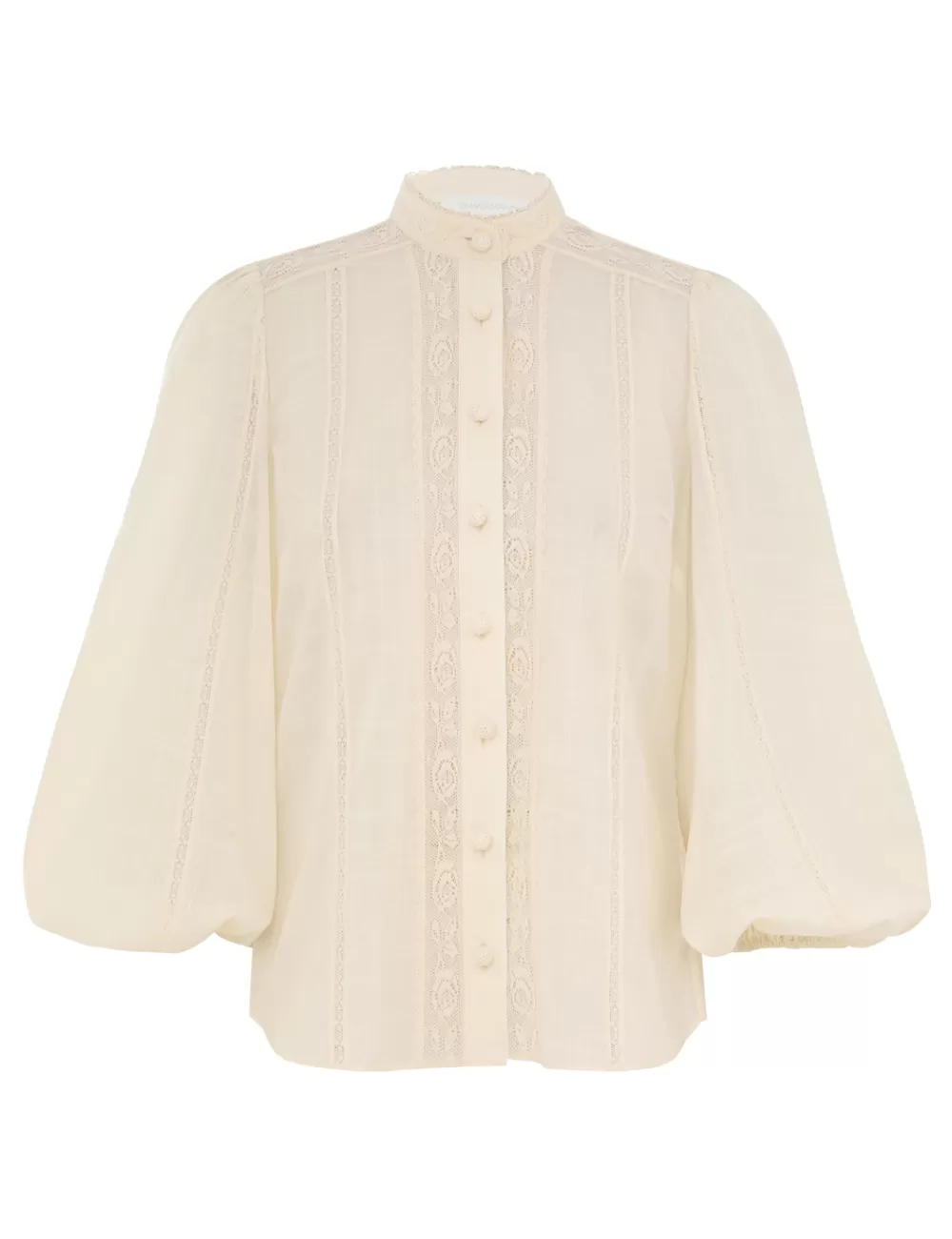 ZIMMERMANN Halliday Lace Trim Shirt