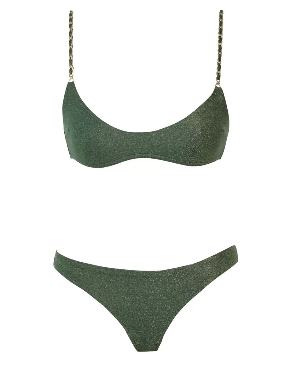 ZIMMERMANN Halliday Metallic Chain Bikini