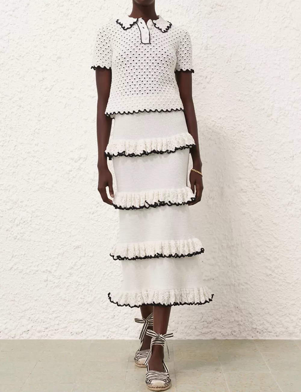 ZIMMERMANN Halliday Scallop Frill Skirt